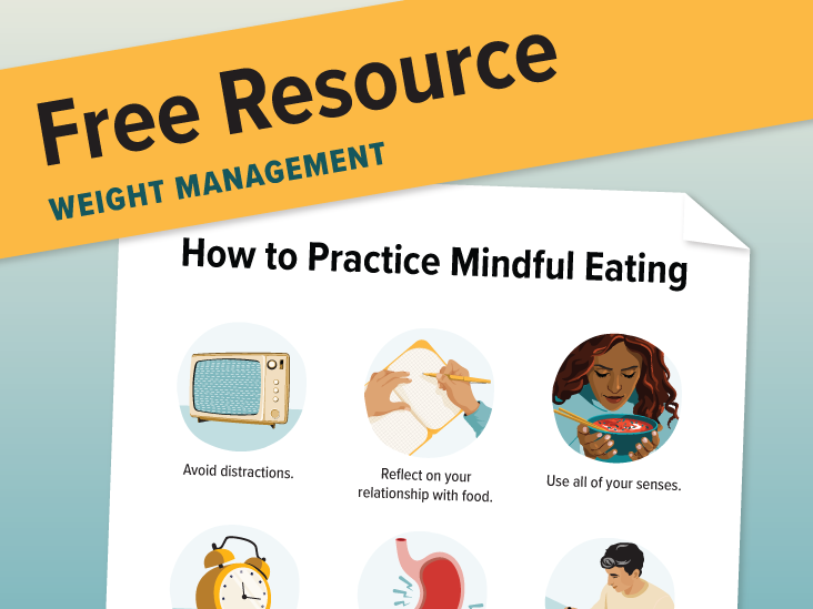 Mindful eating guide downloadable resource thumbnail