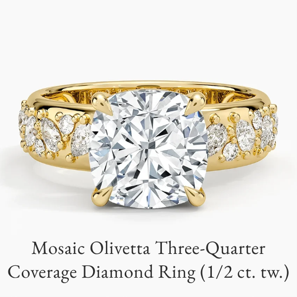 Mosaic Olivetta Three-Quarter Coverage Diamond Ring (1/2 ct. tw.)