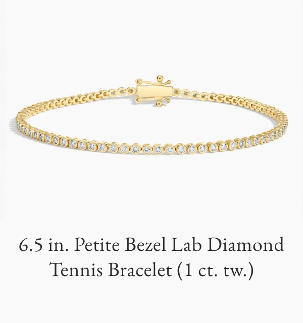 6.5 in. Petite Bezel Lab Diamond Tennis Bracelet (1 ct. tw.)