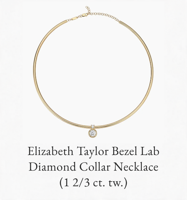 Elizabeth Taylor Bezel Lab Diamond Collar Necklace (1 2/3 ct. tw.)