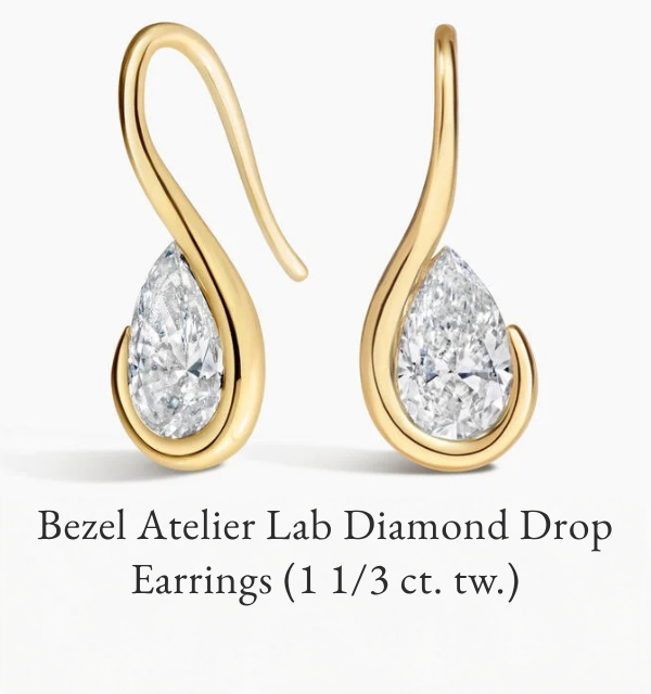 Bezel Atelier Lab Diamond Drop Earrings (1 1/3 ct. tw.)