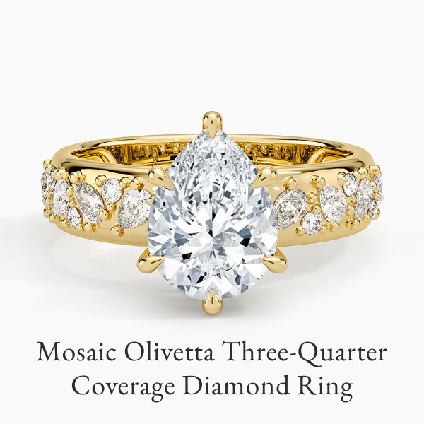 Mosaic Olivetta Three-Quarter Coverage Diamond Ring