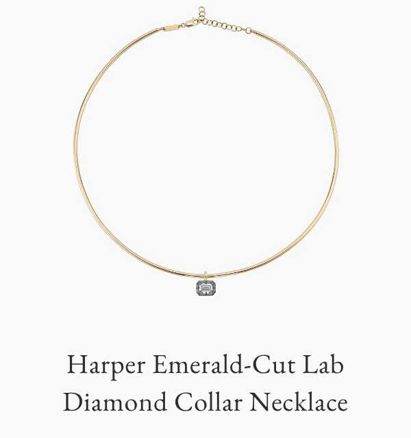 Harper Emerald-Cut Lab Diamond Collar Necklace